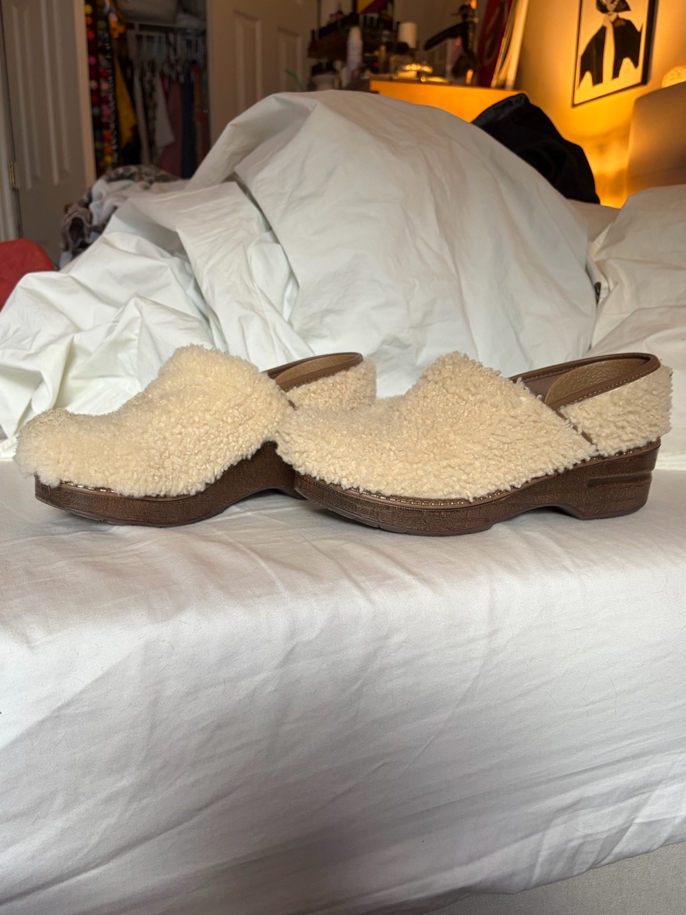 Dansko Shearling Clogs 38